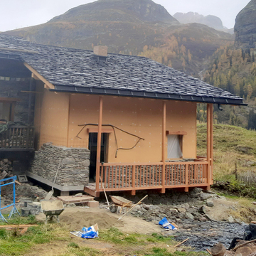 Chantier avant/pendant/après en plâtrerie - TIGNES